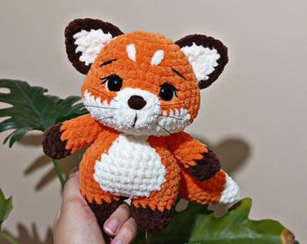 Velvet Fox Crochet Pattern: Amigurumi Plush Toy (PDF Tutorial)