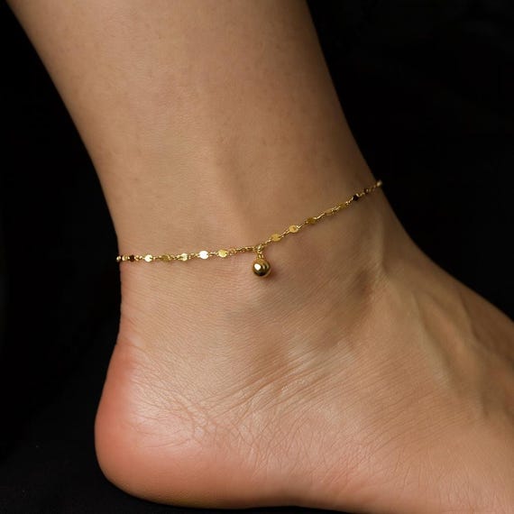 Minimalist Anklets for Women | Dainty Ankle Bracelet | Everyday Summer Foot Jewelry