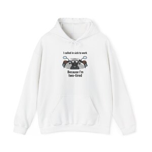 Humorous Two-Tired Hoodie, Funny Sweatshirt, Quirky Gift, Casual Wear, Humorous Clothing, Work From Home Apparel