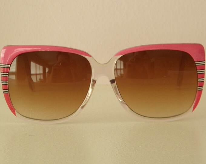 Vintage Pink Sunglasses Huge Red and Pink Sunglasses 1980s Etsy