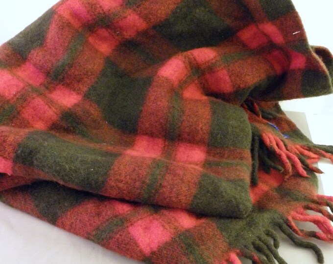 Pendleton Wool Blanket Red Plaid Wool Christmas Blanket Etsy