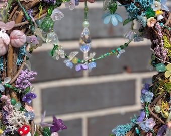Fairy portal, fairy wreath, whimsical fairy decor