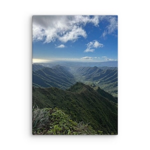 Moanalua Valley (Stairway to Heaven), Oahu, Hawaii-Thin canvas