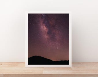 Joshua Tree Milky Way Print: Desert Night Sky Photography (Digital Download)