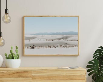 White Sands National Park Photography Print | New Mexico Sand Dunes (Digital Download)
