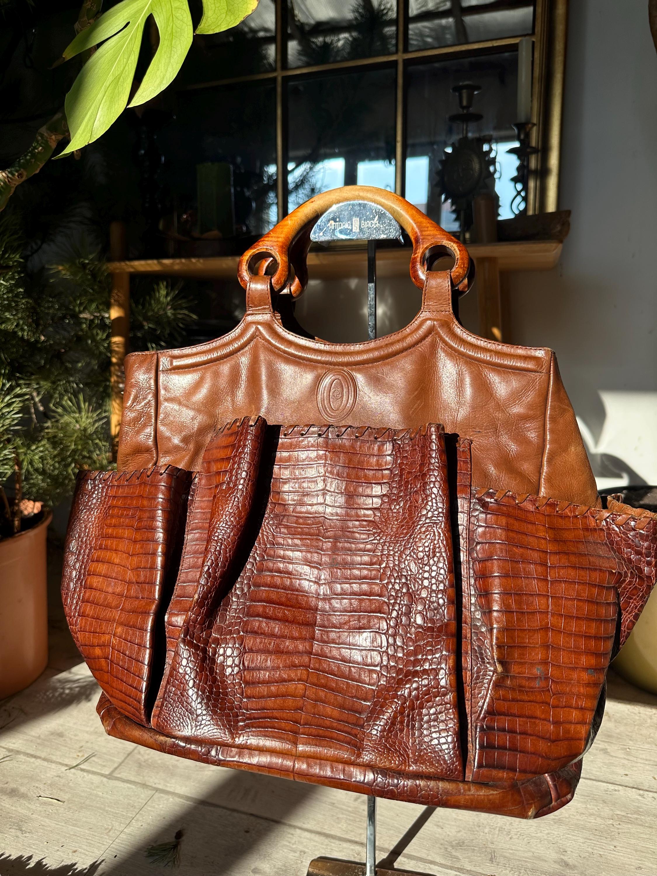 Pollini Leather Bag - Etsy