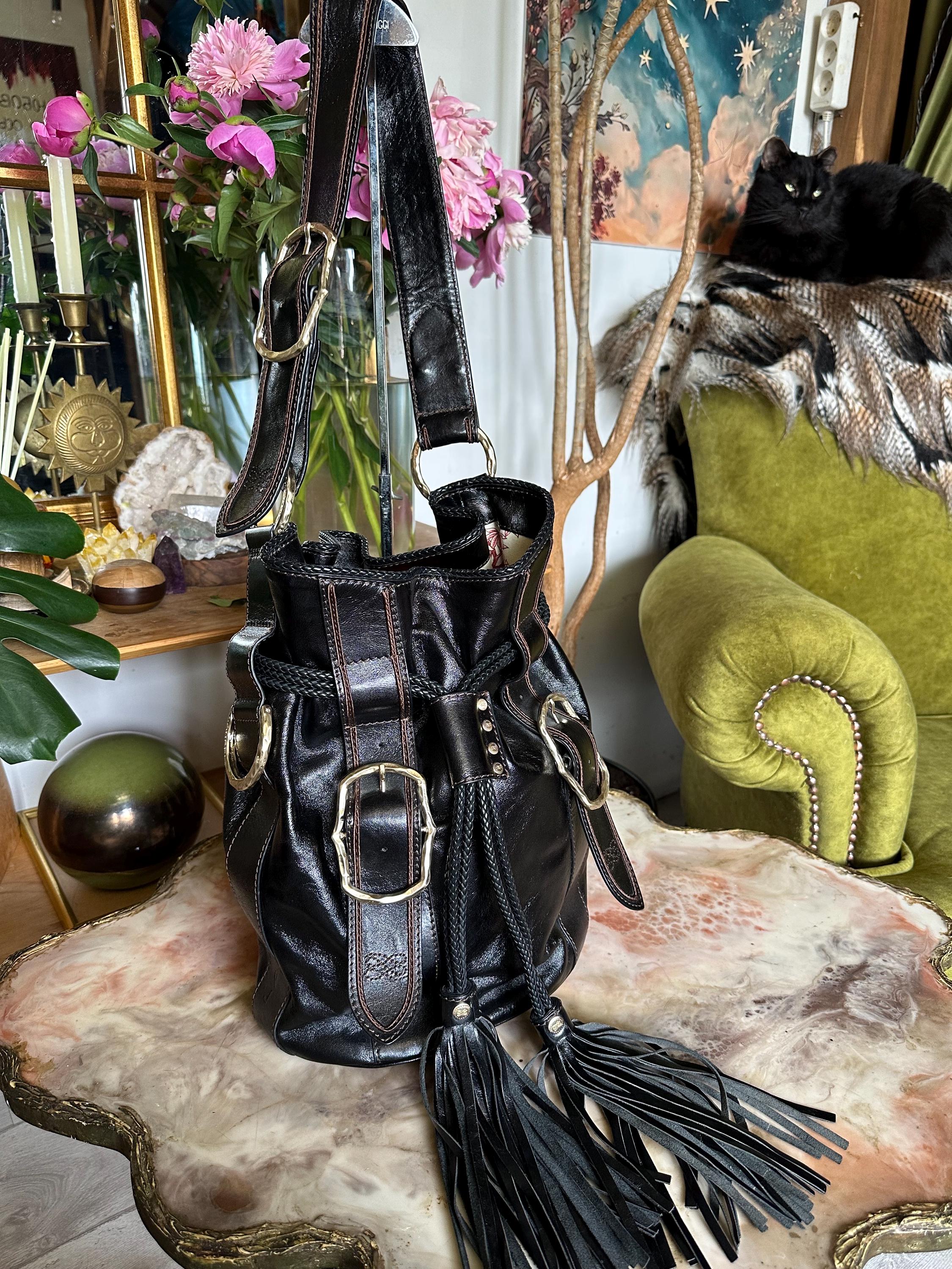 ランセル イタリア製 ヴィンテージ ショルダー バッグ 本革 LANCEL 