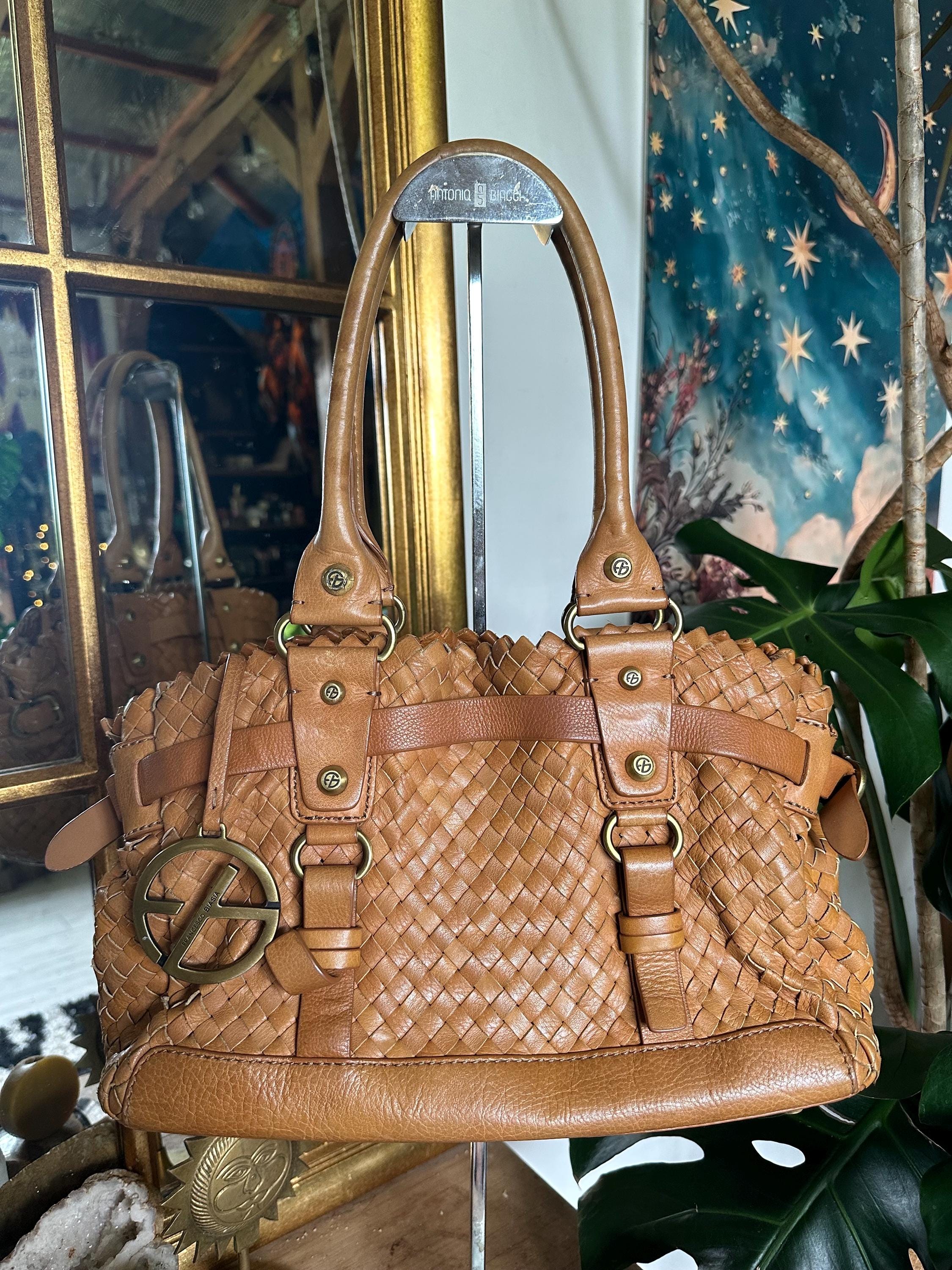 Francesco Biasia Braided Leather Bag Y2K Francesco Biasia Y2K 