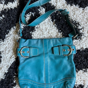 Teal Vintage Coach Bag - Etsy Australia