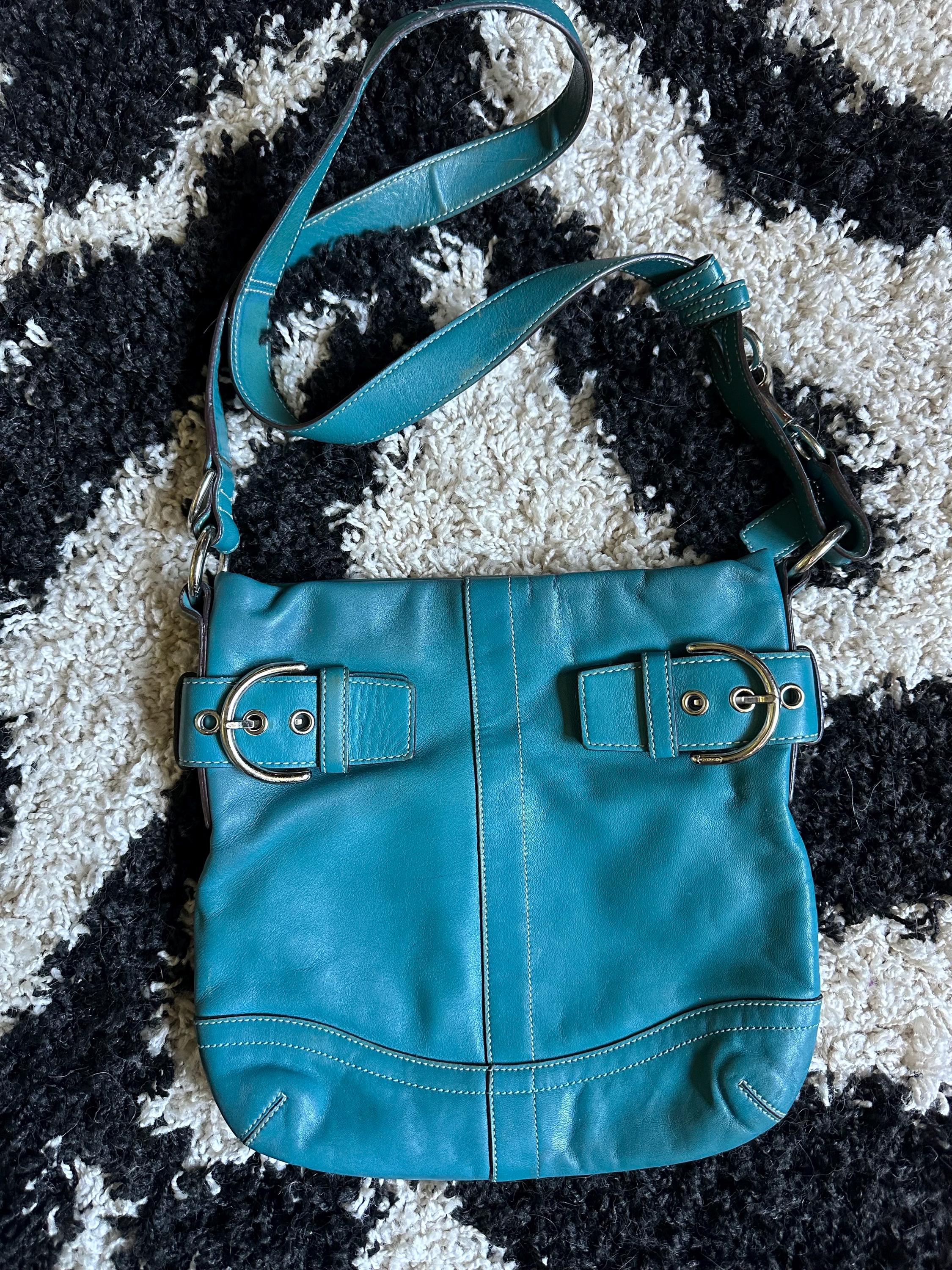 Turquoise Coach Y2k Purse - Etsy