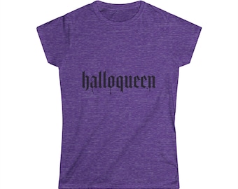 Halloqueen Halloween T-Shirt: Women's Spooky Party Tee