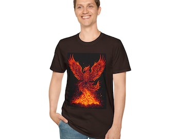 Flaming Phoenix Rising T-Shirt | Firebird Graphic Tee