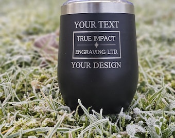 Custom stainless steel double walled insulated thermal travel mug personalised your design