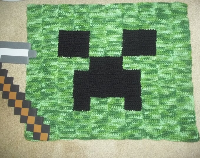 Minecraft Creeper Rug - Etsy