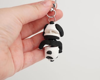 Cute Panda Keychain Articulated Toy, Kawaii Animal Flexi Fidget Charm Gift