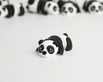 Juguete articulado de panda, animal flexible impreso en 3D, figura antiestrés de escritorio adorable