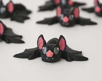かわいいコウモリ、関節式翼、フレキシフィジェットトイ、ワニデスク