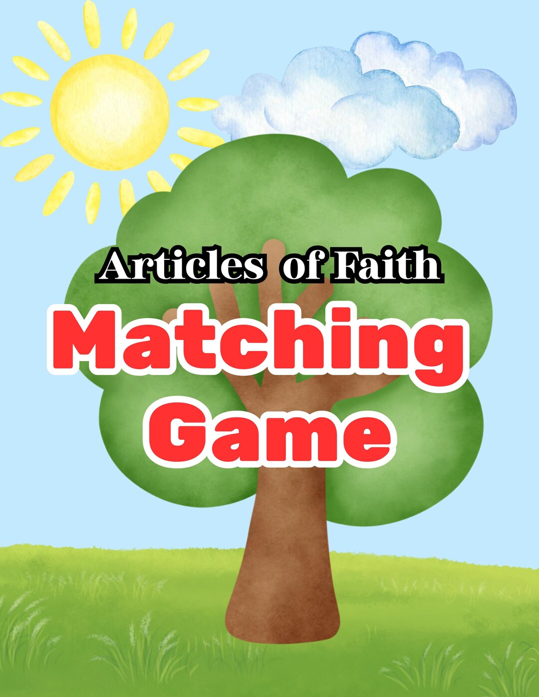 LDS Articles of Faith Matching Game | Primary Activity (digital ...