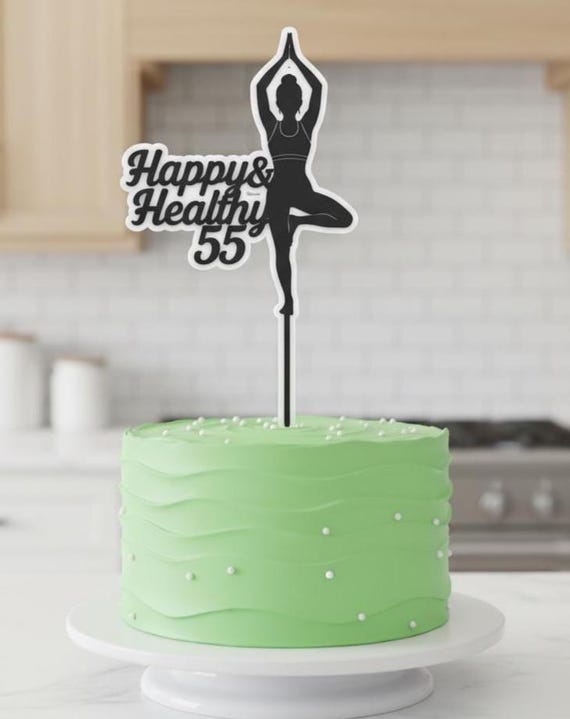 Yoga Pose Cake Topper