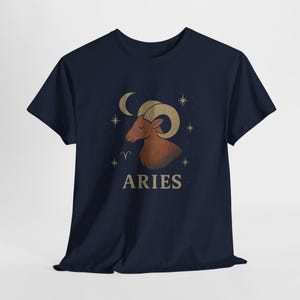 T-shirt en coton zodiaque Bélier : T-shirt unisexe astrologique