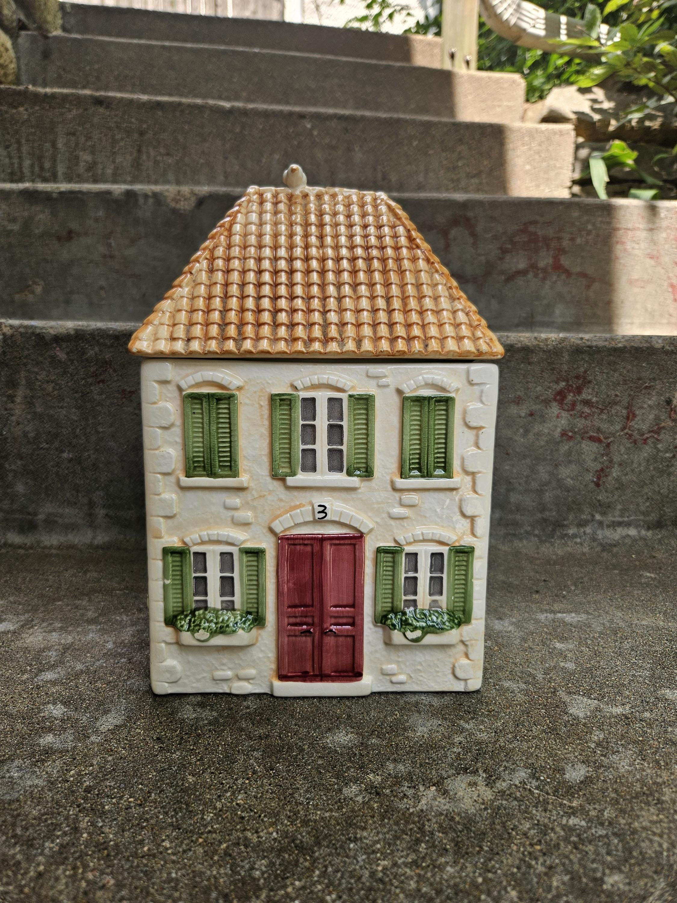 Ceramic House Canister