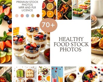 Food Stock Photos, Healthy Lifestyle Images (MRR PLR Digital Download