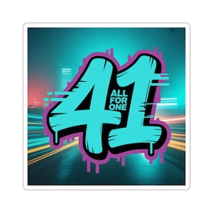 Vibrant Kiss-Cut Stickers for Expressive Souls | Perfect for Laptops, Water Bottles, & Scrapbooking | All for One Design
