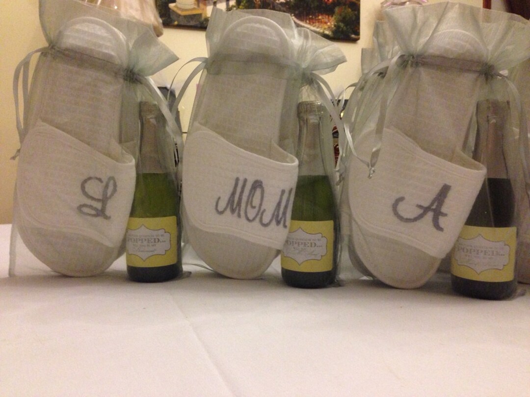 monogrammed slippers