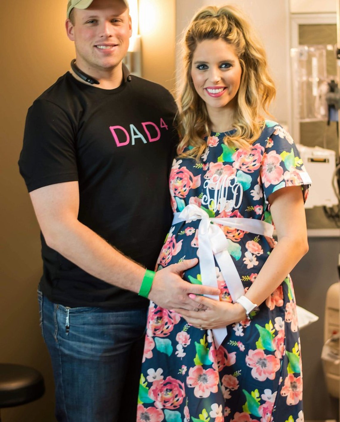 Hospital Delivery Gowns Expectant Mothers Monogrammed Etsy