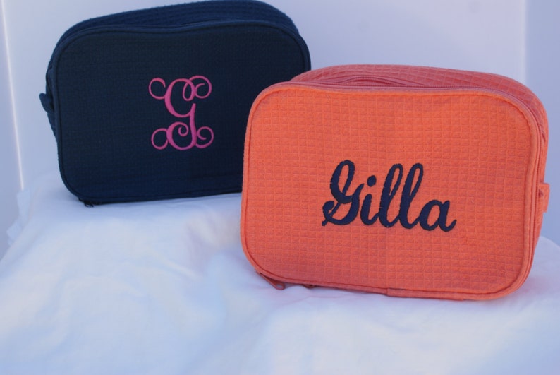 Cosmetic Bag Set Personalized Small Large XL Makeup Carry Etsy