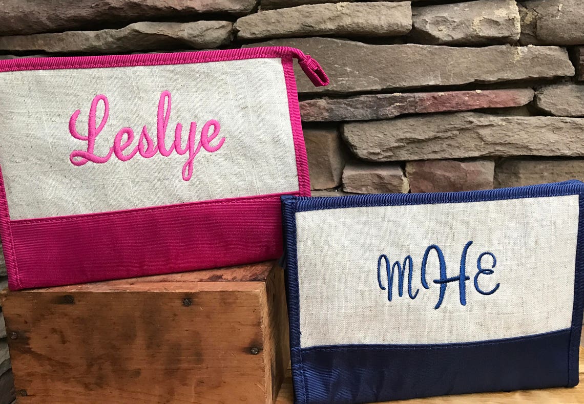 Cosmetic Bag Name Personalized Personalized Toiletries Bag Etsy