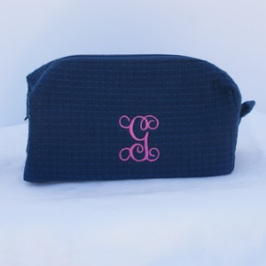 Gepersonaliseerde make-uptas, draagtas voor kleine make-up, cadeau wafel monogram, make-uptas, reistas voor cosmetica Gepersonaliseerde tas