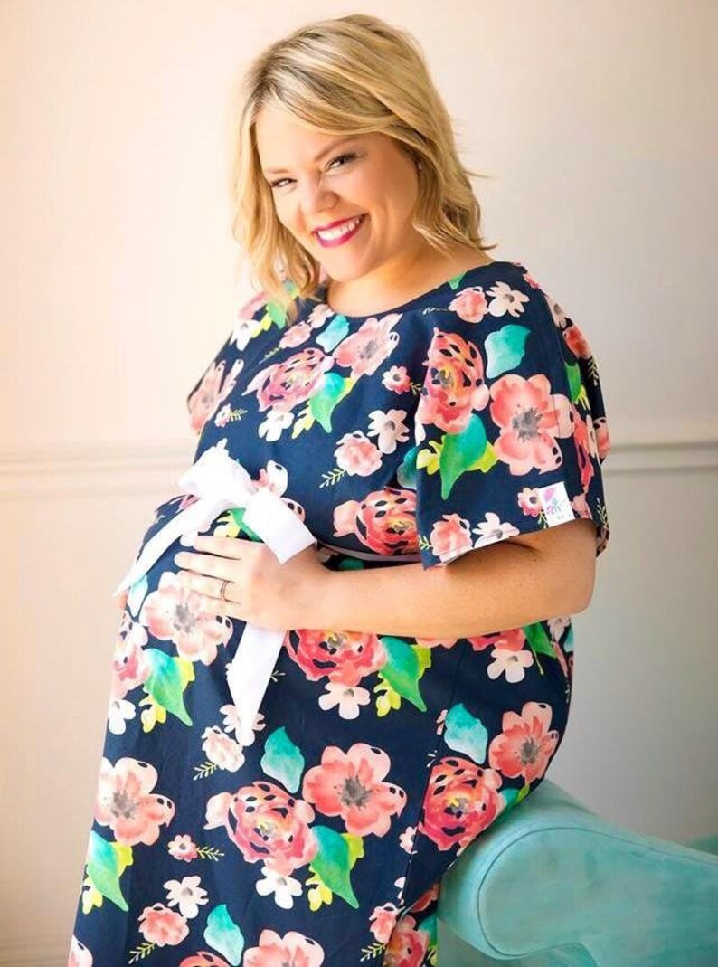 Hospital Delivery Gowns Expectant Mothers Monogrammed Etsy