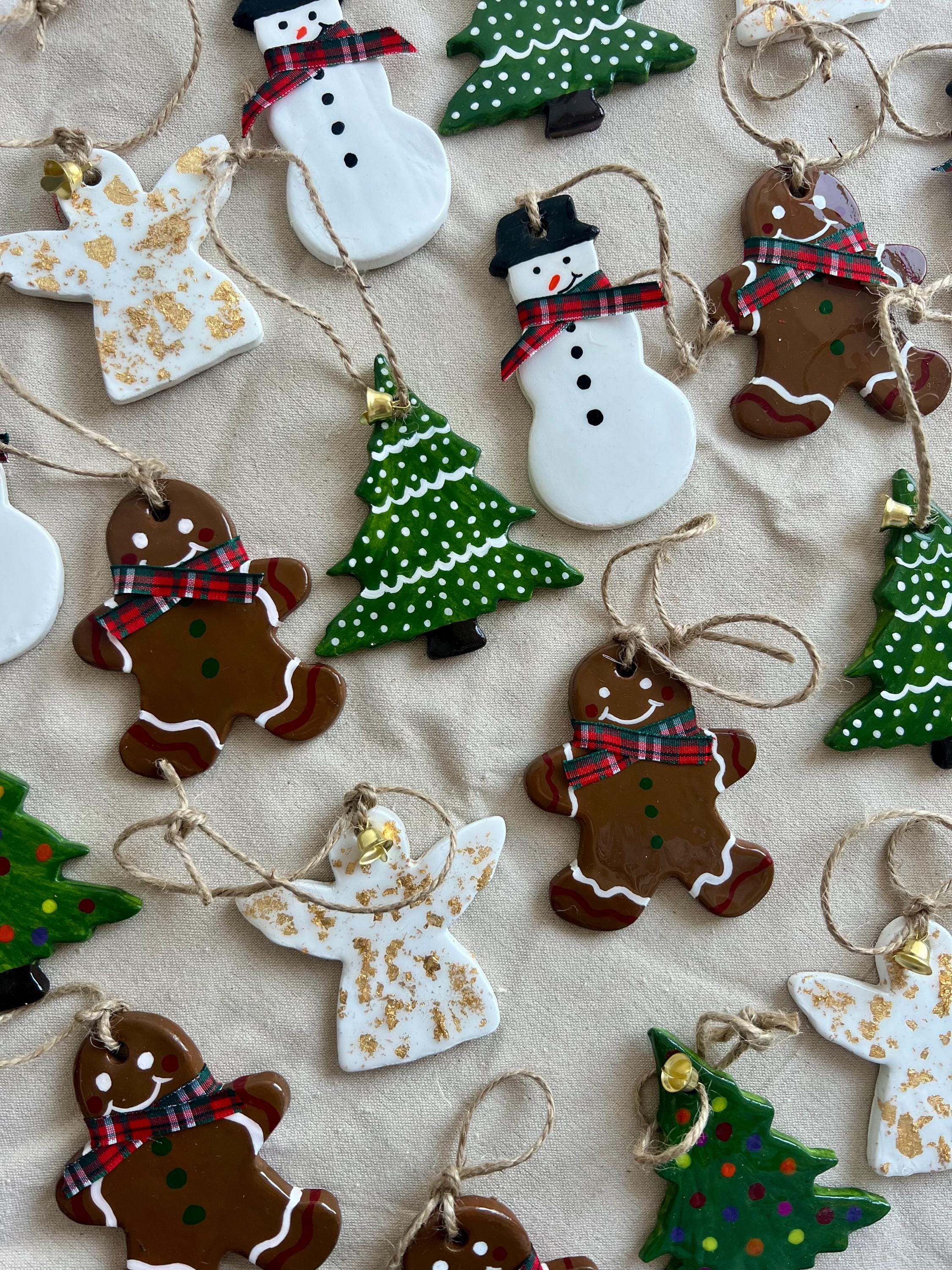 Set van 2 Gisela Graham Robin hangende kerstdecoratie (hars) 10cm