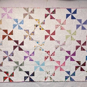 Handmade Quilt, Patchwork Bedspread, 100% Cotton
