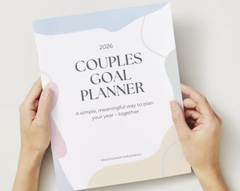 2026 Couples Goal Planner | Faith, Marriage & Life Vision Workbook