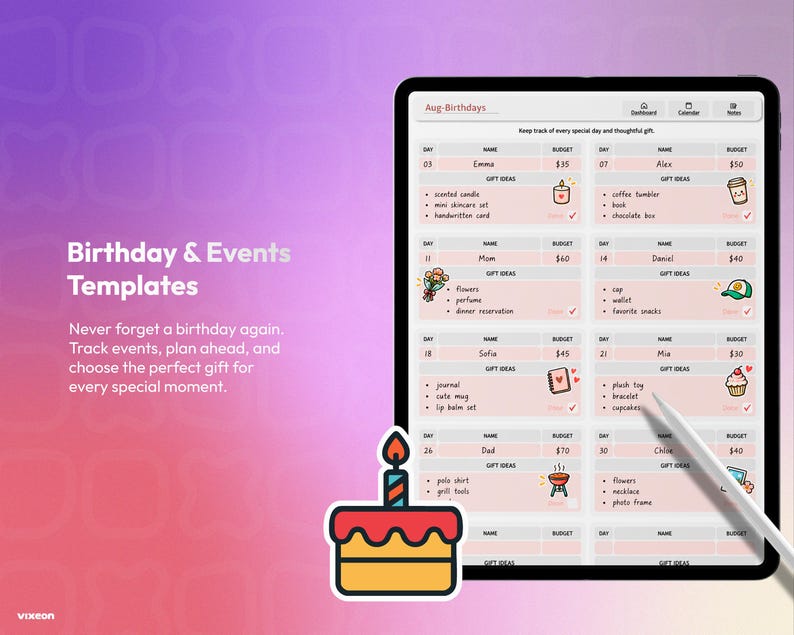 OneNote Planner 2026 2027 2028 Digital Planner Monthly, Weekly & Daily Planning System Fully Editable All-in-One Organization Planner image 11