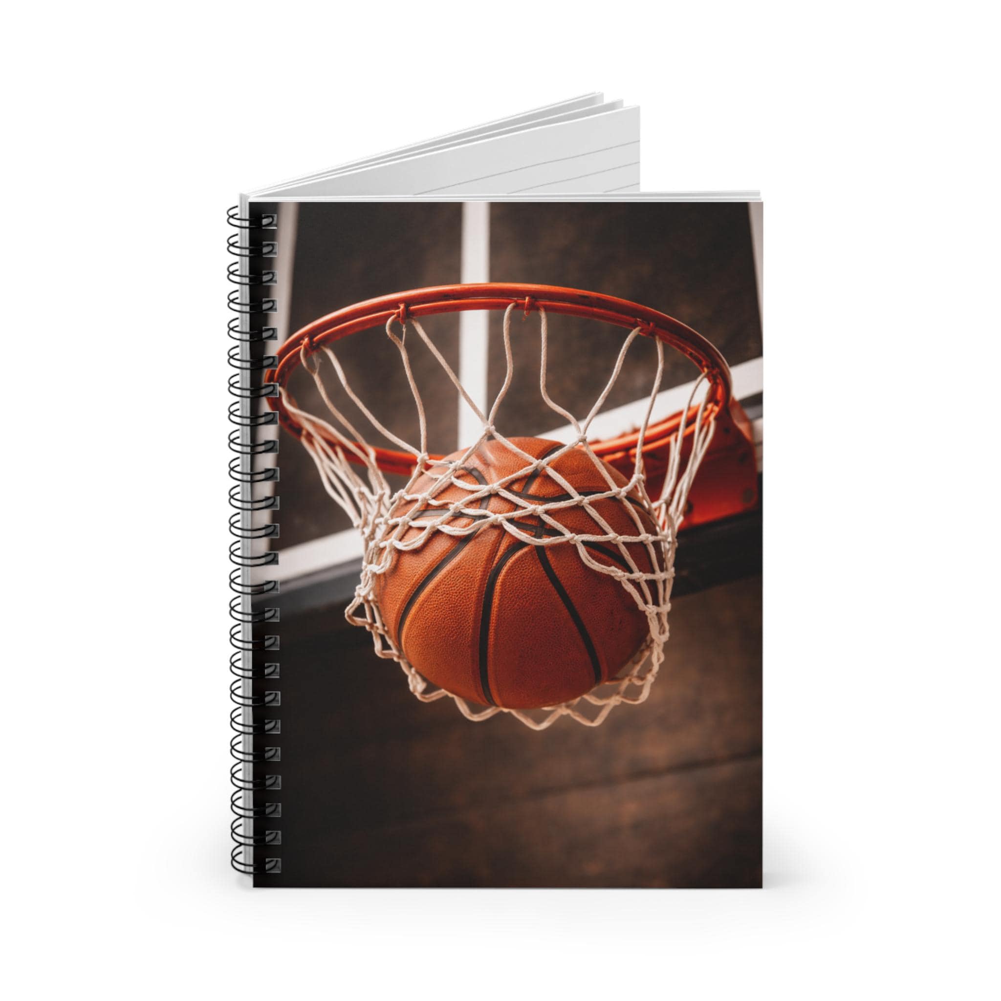 Basketball Spiral Notebook | Hoop & Ball Design, Sports Journal - Etsy