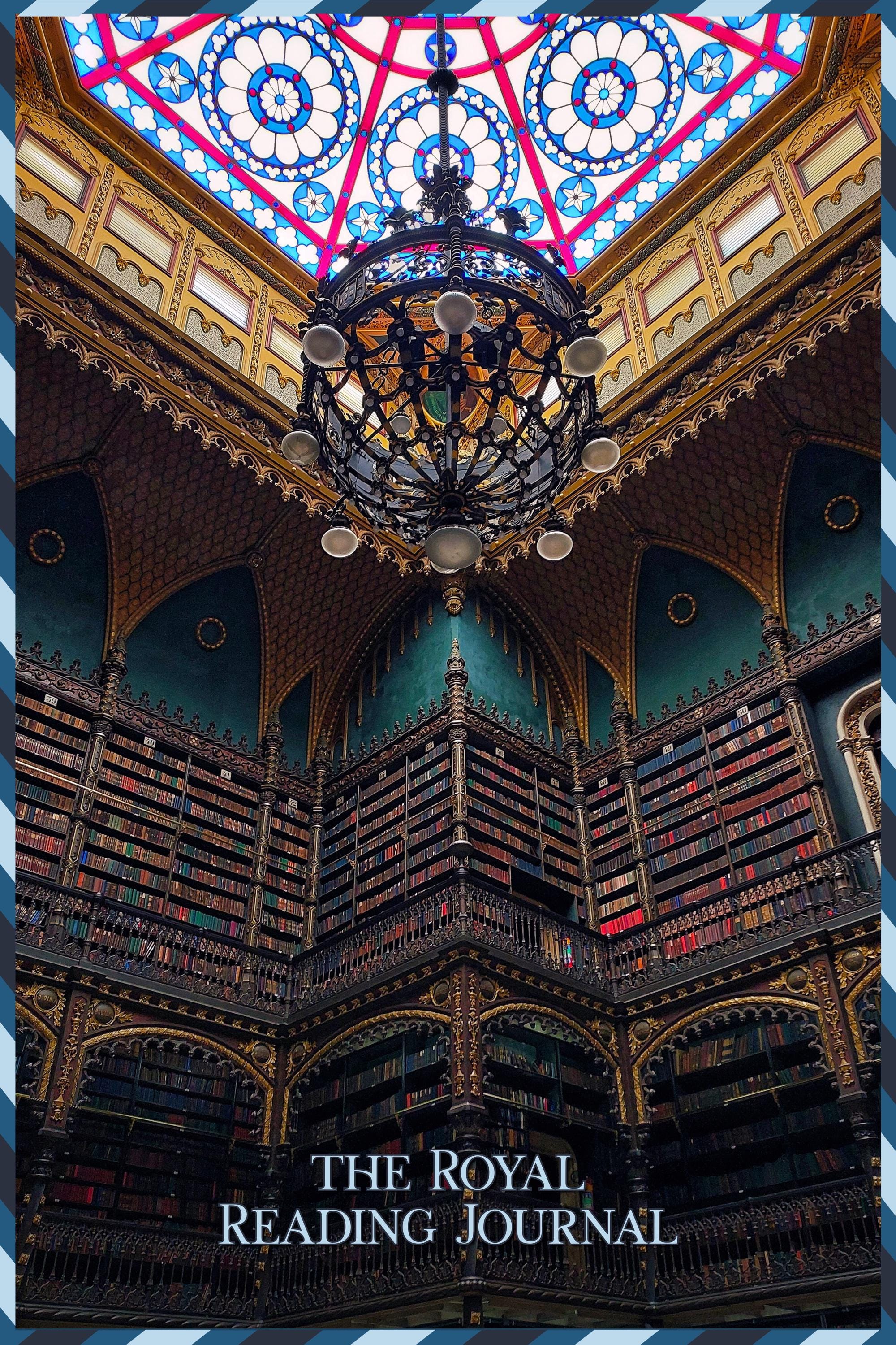 Reading Journal “the Royal” • Library Inspired Hardcover Journal • Book ...