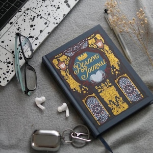PRE-ORDER • Reading Journal “The Royal” • Library Inspired Hardcover Journal • Colorful Regal Book Journal • Book Lover Gift Notebook