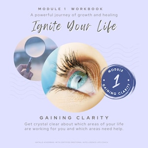 GAINING CLARITY- Digital Fillable Workbook/ Life Assessment & Discovery Tool for Personal Growth and Healing