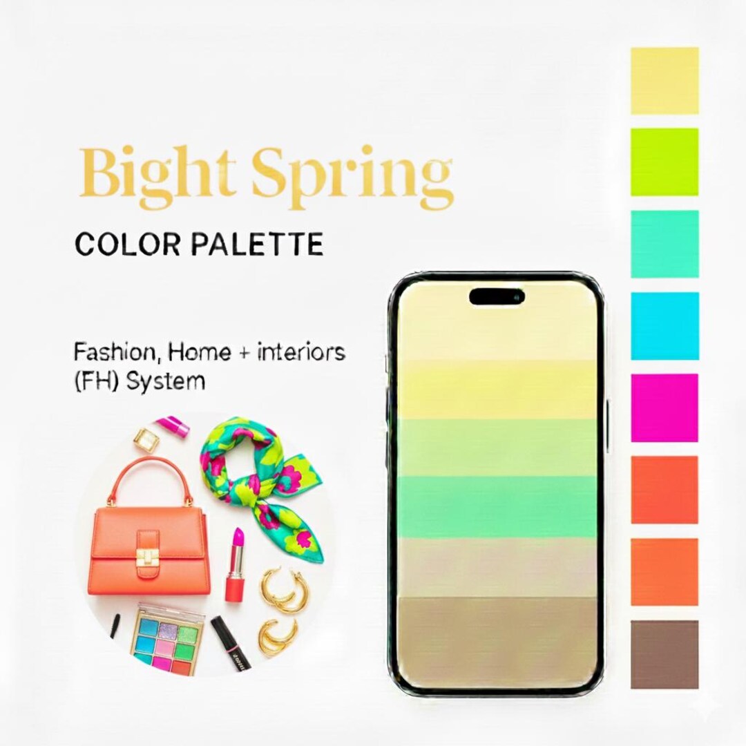 Bright Spring Color Palette - Etsy