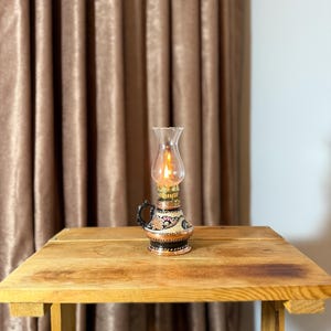 Kupfer Öl Lampe, Vintage Öl Lampe, Dekorative Kupfer Öl Lampe