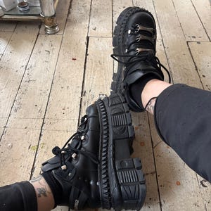 New Rock ヴィンテージブーツ 37サイズ Vintage new rock shoes - Etsy 日本