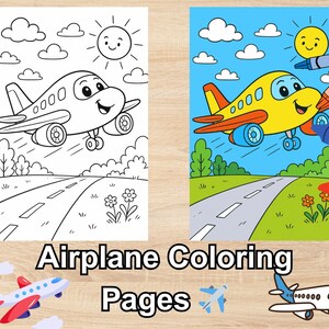 Airplane Coloring Pages 15 Printable Sheets for Kids