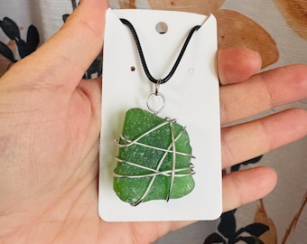 A touch of Cape Breton sea glass necklace