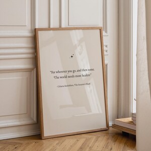 Throne of Glass Quote Art Print, “The World Needs more Healers” | Assassin’s Blade Celaena Sardothien