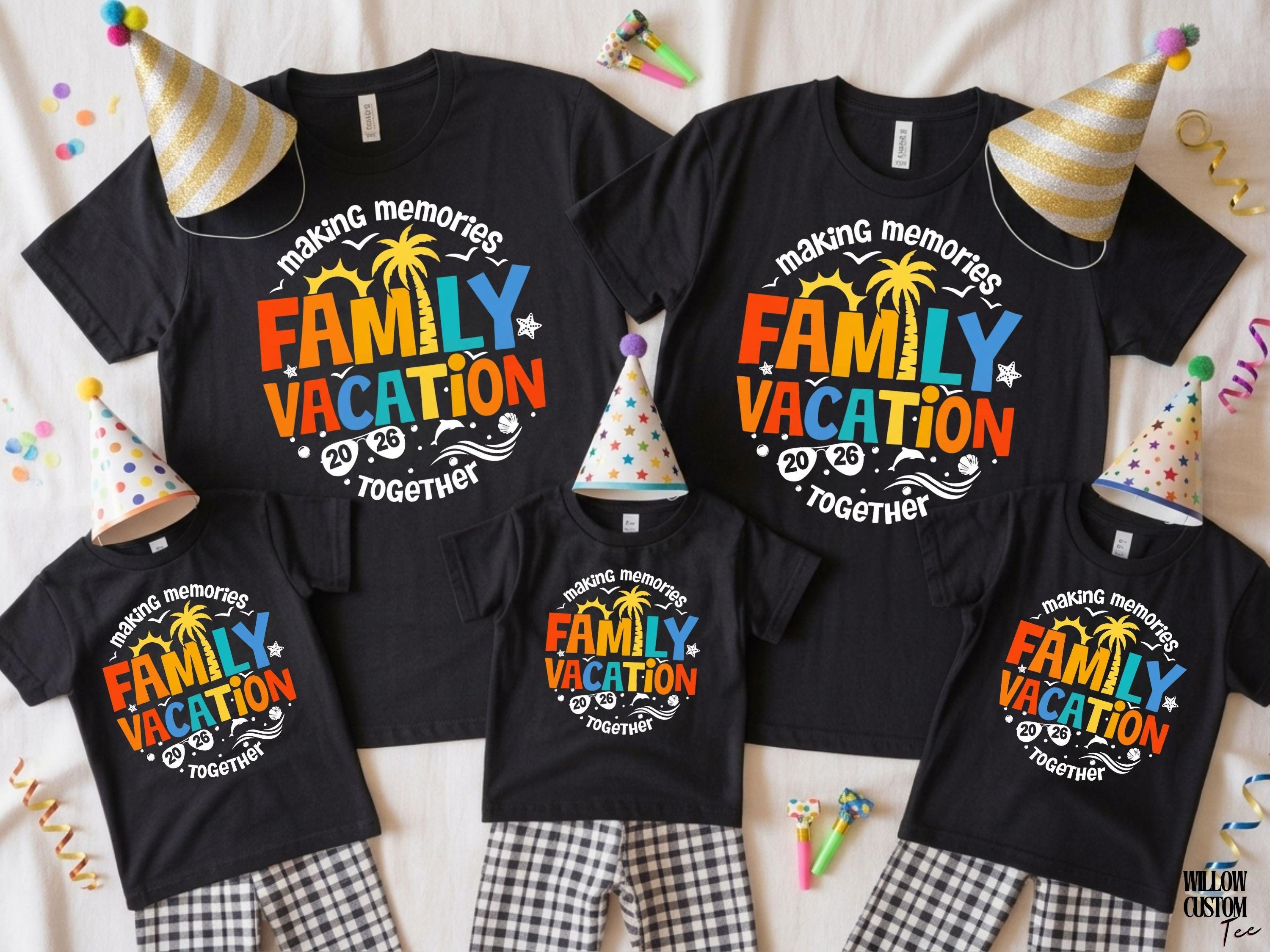 Custom Family Vacation 2026 Shirt, Matching Memories Shirt, Custom ...