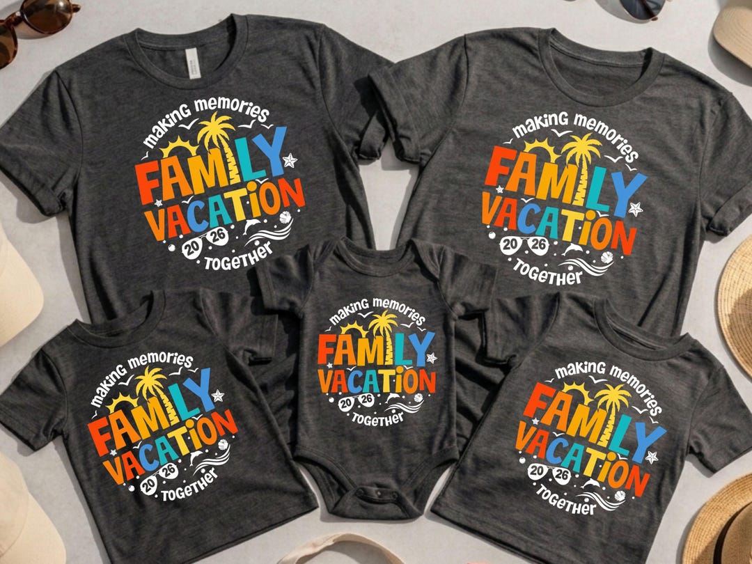 Custom Family Vacation 2026 Shirt, Matching Memories Shirt, Custom ...