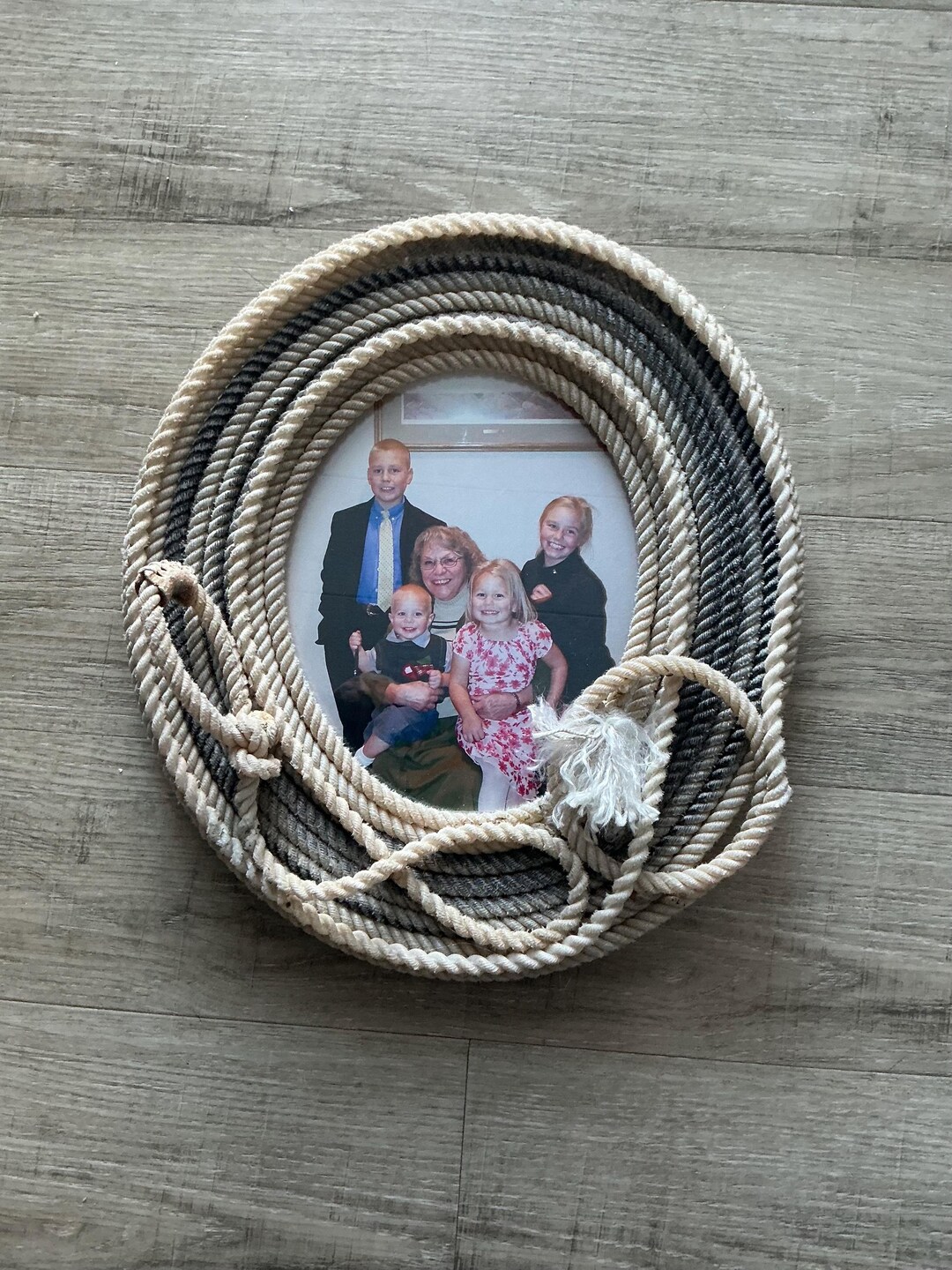 Wester Style Rope Frame Cowboy Home Accent in This 8x10 Western Lariat Rope Picture Frame - Etsy